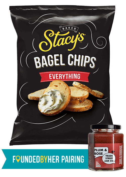 Bag of Stacy's® Everything Bagel Chips Founded By Her Pairing - Plum & Rose - Trade Street Jam Co.